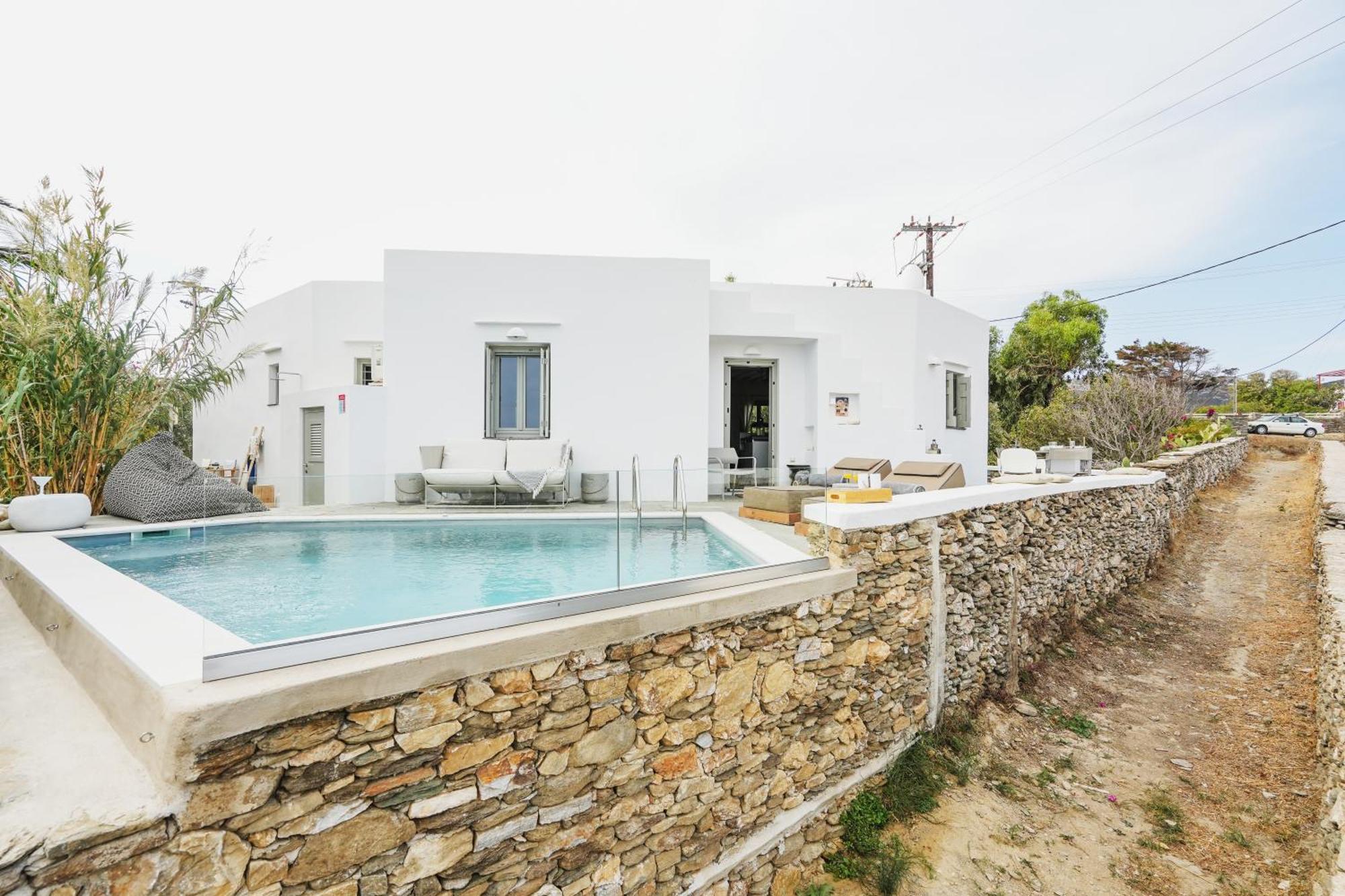 Villa Arades Sifnos With Private Pool 阿波罗尼亚 外观 照片